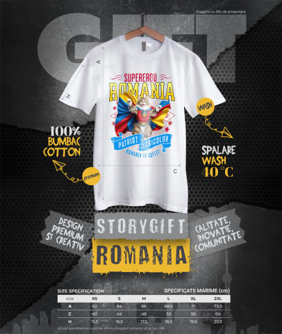 Tricou Femei, Barbati, Copii, Fata, Baiat, Unisex Personalizat Pisică Maine Coon În Costum de Căpitan România - Cadouri Personalizate pentru Familie și Prieteni [3]