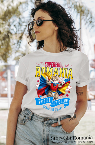 Tricou Femei, Barbati, Copii, Fata, Baiat, Unisex Personalizat Pisică Maine Coon În Costum de Căpitan România - Cadouri Personalizate pentru Familie și Prieteni [1]