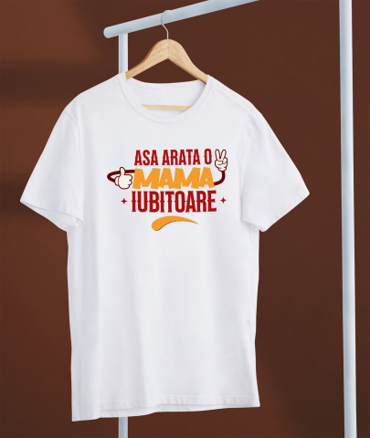 Tricou Femei, Barbati, Copii, Fata, Baiat, Unisex Personalizat "Așa Arată O Mamă Bună – Cadouri Personalizate cu Maini și Semne Vesele" [2]