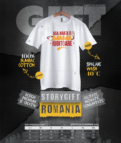 Tricou Femei, Barbati, Copii, Fata, Baiat, Unisex Personalizat "Așa Arată O Mamă Bună – Cadouri Personalizate cu Maini și Semne Vesele" [3]