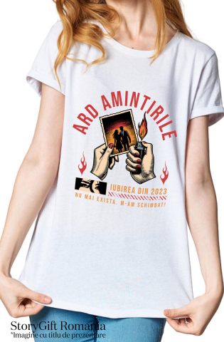 Tricou Femei, Barbati, Copii, Fata, Baiat, Unisex Personalizat Cadou Personalizat Mâini Femeie Foc cu Text „Ard Amintirile Iubirea din 2023” [1]