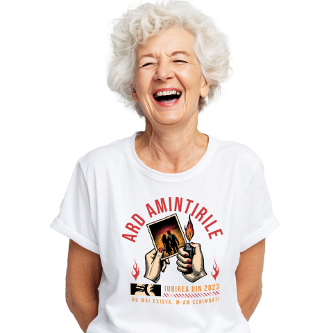 Valentine's Day - Tricou Femei, Barbati, Copii, Fata, Baiat, Unisex Personalizat Cadou Personalizat Mâini Femeie Foc cu Text „Ard Amintirile Iubirea din 2023”