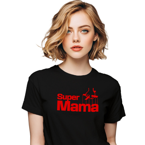 Mama - Tricou Femei, Barbati, Copii, Fata, Baiat, Unisex Personalizat "Super Mama – Femeie Puternică – Cadouri Personalizate Marionetă și Papuși"