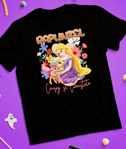 Tricou Femei cu Maximus – Calul Cu Planuri Mari (Si O Printesa Pe Cap) 100% Bumbac, Negru, L [2]