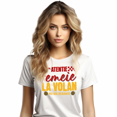 Tricou Femei, Barbati, Copii, Fata, Baiat, Unisex Personalizat Mesaj Colorat – Roți Mașină | Design Vibrant pentru Iubitorii de Viteză