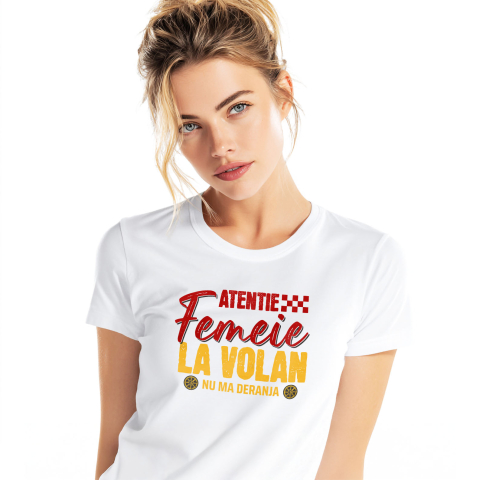 Tricou Femei, Barbati, Copii, Fata, Baiat, Unisex Personalizat Mesaj Colorat – Roți Mașină | Design Vibrant pentru Iubitorii de Viteză