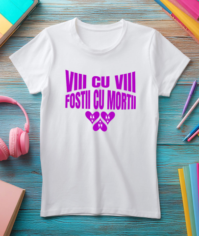 Tricou Femei, Barbati, Copii, Fata, Baiat, Unisex Personalizat „Cadouri personalizate amuzante cu mesaje despre iubire adolescentină și smiley face pentru familie și prieteni” [2]