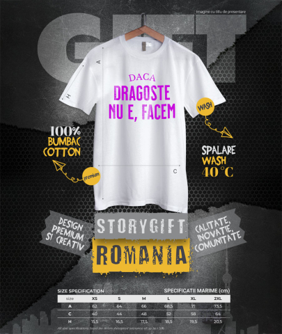 Tricou Femei, Barbati, Copii, Fata, Baiat, Unisex Personalizat „Mesaj Haios de Dragoste - Cadou Personalizat cu Mesaj Amuzant pentru Iubita, Familie și Prieteni” [3]