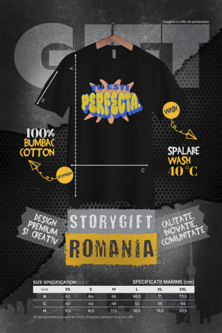 Tricou Femei, Barbati, Copii, Fata, Baiat, Unisex Personalizat Tu Ești Perfectă - Mesaje de Iubire de Sine și Încredere pentru Femei | Cadouri Personalizate [3]