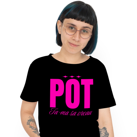 Tricou Femei, Barbati, Copii, Fata, Baiat, Unisex Personalizat „Pot fa-ma să vreau ignoranța” - Mesaj Motivațional și Cadou Personalizat