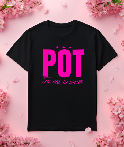 Tricou Femei, Barbati, Copii, Fata, Baiat, Unisex Personalizat „Pot fa-ma să vreau ignoranța” - Mesaj Motivațional și Cadou Personalizat [2]