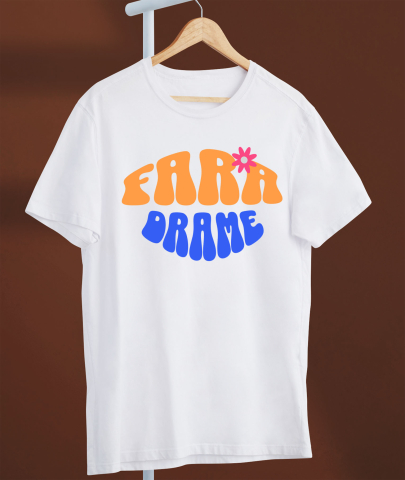 Tricou Femei, Barbati, Copii, Fata, Baiat, Unisex Personalizat Mesaj Simplu „Fără Drame, Liniște, Relaxare” – Cadou Personalizat pentru Familie, Tati, Prieteni [2]