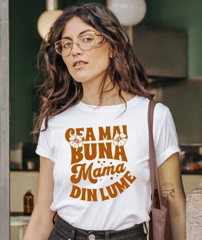 Tricou Femei, Barbati, Copii, Fata, Baiat, Unisex Personalizat Cadou Personalizat Ziua Mamei – Cea Mai Bună Mamă Din Lume [1]