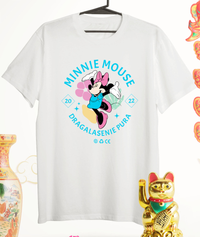 Tricou Femei cu Minnie, dansul ca o poveste 100% Bumbac, Alb, S [2]