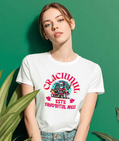 Tricou Femei, Barbati, Copii, Fata, Baiat, Unisex Personalizat Tricou Personalizat Moș Crăciun Cool – Cadou Amuzant de Crăciun pentru Familie [1]