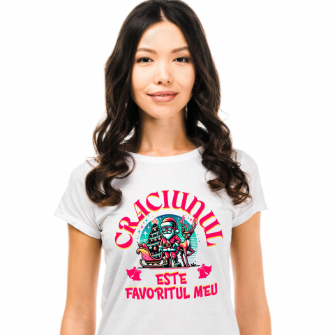 CRACIUN - Tricou Femei, Barbati, Copii, Fata, Baiat, Unisex Personalizat Tricou Personalizat Moș Crăciun Cool – Cadou Amuzant de Crăciun pentru Familie