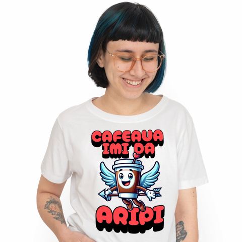 Tricou Femei, Barbati, Copii, Fata, Baiat, Unisex Personalizat „Pahar Vesel de Cafea Personalizat – Cadou Amuzant pentru Familie, Tati și Prieteni”