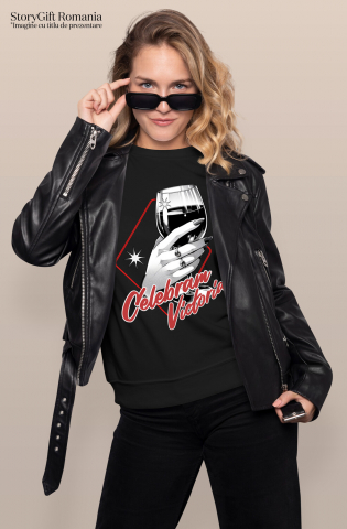 Tricou Femei, Barbati, Copii, Fata, Baiat, Unisex Personalizat „Pahar De Vin Personalizat „Celebram Victoria” – Cadou Elegant pentru Femei și Petreceri” [1]