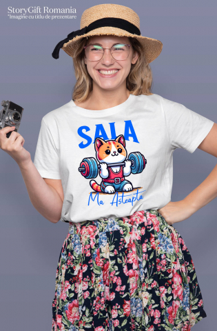 Tricou Femei, Barbati, Copii, Fata, Baiat, Unisex Personalizat Pisică Portocalie la Sală – Design Haios pentru Cadouri Personalizate [1]