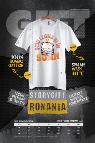 Tricou Femei, Barbati, Copii, Fata, Baiat, Unisex Personalizat Tricou Pisica Somnoroasă - "Știu Legile Și În Somn" | Cadou Amuzant pentru Iubitorii de Pisici și Educație [3]