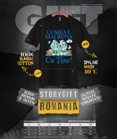 Tricou Femei, Barbati, Copii, Fata, Baiat, Unisex Personalizat Cadouri personalizate pentru familie și prieteni, mesaje pozitive despre natura și prietenie [3]