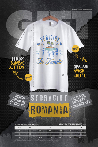 Tricou Femei, Barbati, Copii, Fata, Baiat, Unisex Personalizat Tricou Personalizat Familie - „Fericire în Vacanță” | Cadouri Unice [3]