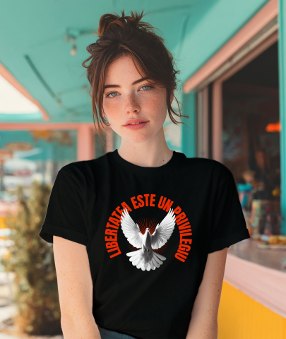 Tricou Femei, Barbati, Copii, Fata, Baiat, Unisex Personalizat Tricou Personalizat Porumbel Alb – Simbol al Purității și Libertății | Cadou Perfect [1]