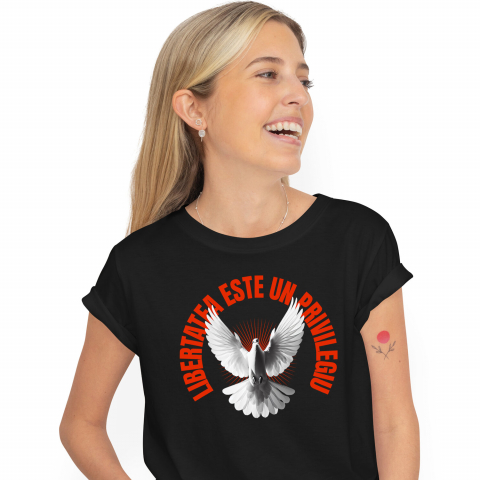 Tricouri - Tricou Femei, Barbati, Copii, Fata, Baiat, Unisex Personalizat Tricou Personalizat Porumbel Alb – Simbol al Purității și Libertății | Cadou Perfect