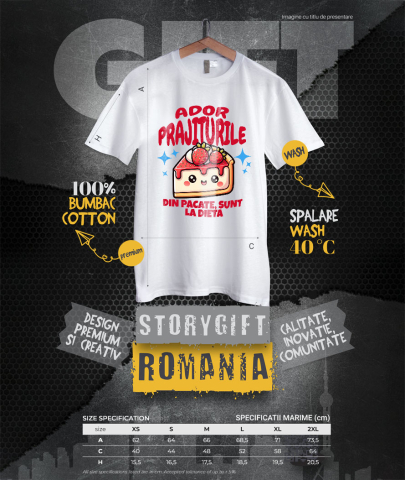 Tricou Femei, Barbati, Copii, Fata, Baiat, Unisex Personalizat Cheesecake personalizat cu căpșuni și mesaj haios – Cadou ideal pentru iubitorii de prăjituri [3]
