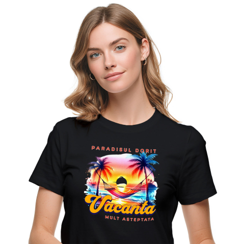 Plaja - Tricou Femei, Barbati, Copii, Fata, Baiat, Unisex Personalizat Cadou Personalizat Plajă Tropicală – Amintiri Unice pentru Familie & Prieteni