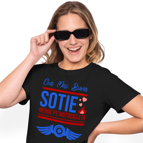 Motociclete - Tricou Femei, Barbati, Copii, Fata, Baiat, Unisex Personalizat Tricouri Personalizate Valentine's Day - Dragoste & Motociclete