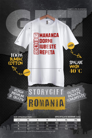 Tricou Femei, Barbati, Copii, Fata, Baiat, Unisex Personalizat „Rutina Zilnică de Dragoste - Cadou Amuzant și Personalizat pentru Iubita, Familie și Prieteni de Valentine's Day” [3]