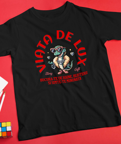 Tricou Femei, Barbati, Copii, Fata, Baiat, Unisex Personalizat Sarpe cu Haină de Blană și Ochelari de Soare, Bijuterii Diamante - Viață de Lux și Stil [2]