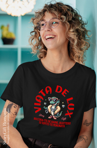 Tricou Femei, Barbati, Copii, Fata, Baiat, Unisex Personalizat Sarpe cu Haină de Blană și Ochelari de Soare, Bijuterii Diamante - Viață de Lux și Stil [1]