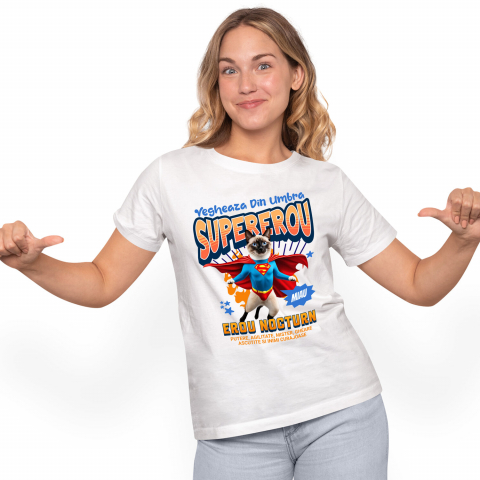 Tricou Femei, Barbati, Copii, Fata, Baiat, Unisex Personalizat Pisică Siameză Supererou – Design Personalizat pentru Iubitorii de Animale și Familie