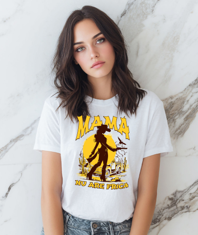 Tricou Femei, Barbati, Copii, Fata, Baiat, Unisex Personalizat "Mama Nu Are Frică – Cadouri Personalizate pentru Femeia Puternică și Curajoasă" [1]