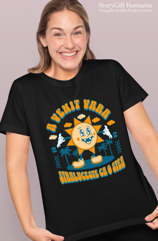 Tricou Femei, Barbati, Copii, Fata, Baiat, Unisex Personalizat Soare Vesel Strălucitor – Cadou Personalizat Plin de Energie Pentru Familie & Prieteni [1]