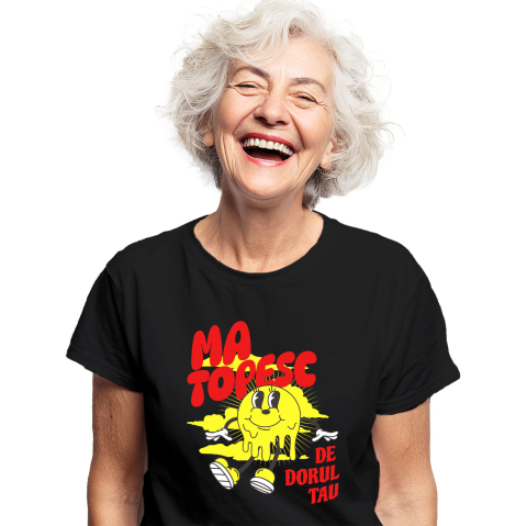 Plaja - Tricou Femei, Barbati, Copii, Fata, Baiat, Unisex Personalizat Soare Vesel Topindu-se - Cadouri Personalizate Pentru Valentine's Day și Plajă