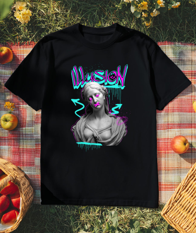 Tricou Femei, Barbati, Copii, Fata, Baiat, Unisex Personalizat Statuie Grecească Graffiti Urban cu Artă Abstractă - Cadou Personalizat pentru Familie și Prieteni [2]