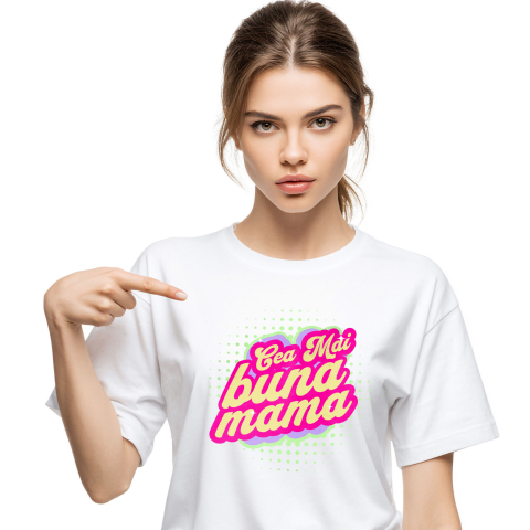 Familie - Tricou Femei, Barbati, Copii, Fata, Baiat, Unisex Personalizat Cadou Personalizat „Cea Mai Bună Mamă” | Mesaje Iubitoare pentru Mama și Familie