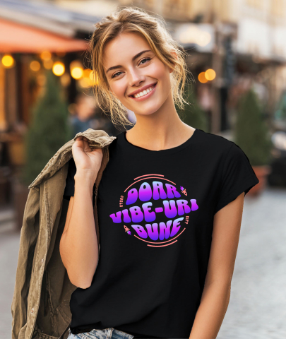 Tricou Femei, Barbati, Copii, Fata, Baiat, Unisex Personalizat Doar Vibe-uri Bune – Tricou Personalizat cu Mesaj Pozitiv [1]