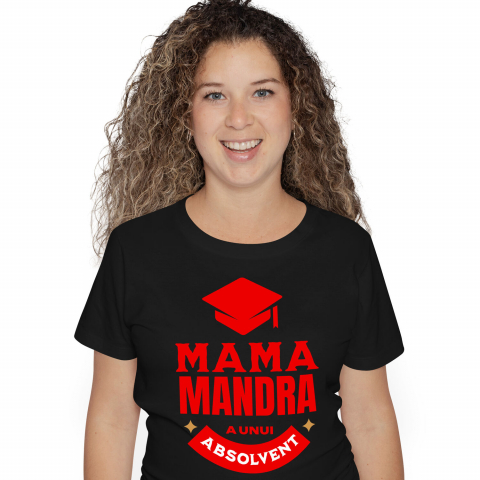 Tricou Femei, Barbati, Copii, Fata, Baiat, Unisex Personalizat Toca Absolvire - Mama Mândră de Un Absolvent | Cadou Educație și Familie