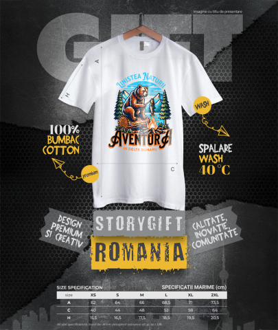 Tricou Femei, Barbati, Copii, Fata, Baiat, Unisex Personalizat Tricou Personalizat Aventură - „Liniștea Naturii, Delta Dunării” | Cadouri Outdoor [3]