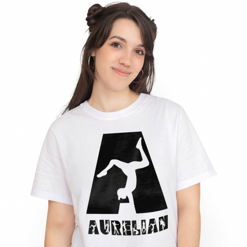 Cadouri Personalizate - Tricou Personalizat Femei Pentru Iubitorii De Dans Breakdance, Text Nume Personalizat, Copii, Culoare Negru, Alb, 100% Bumbac, Marime XS