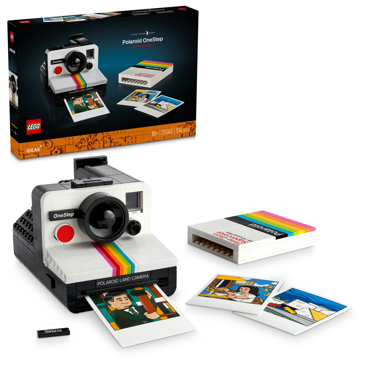 LEGO Ideas - lego-ideas-camera-foto-polaroid-onestep-sx70-21345-ani-18-piese-516