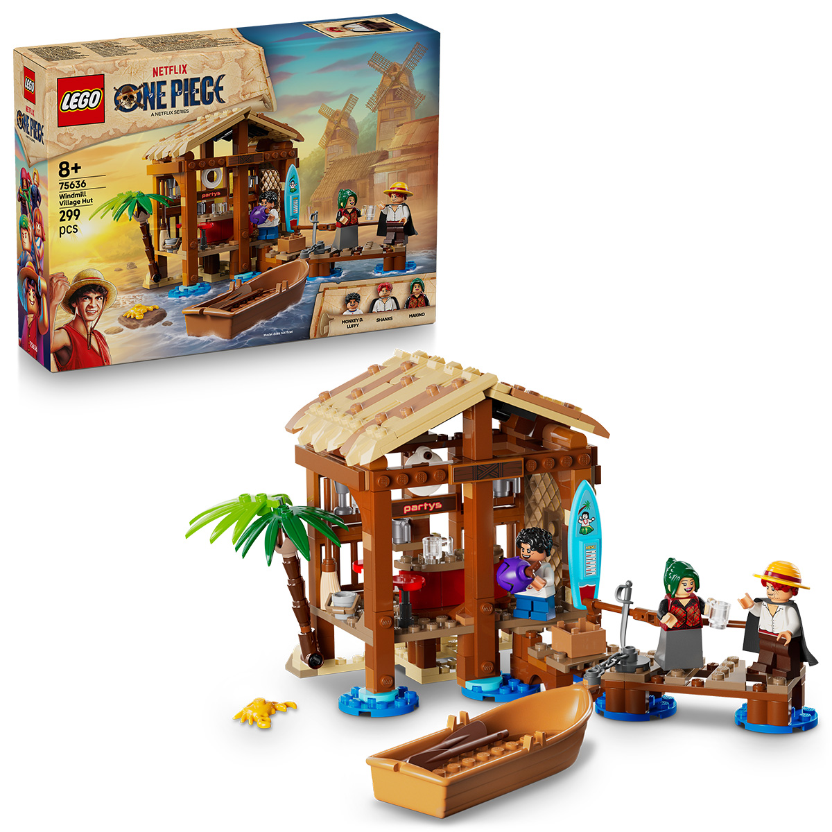 LEGO One Piece - lego-one-piece-coliba-satul-morii-75636-ani-8-piese-299