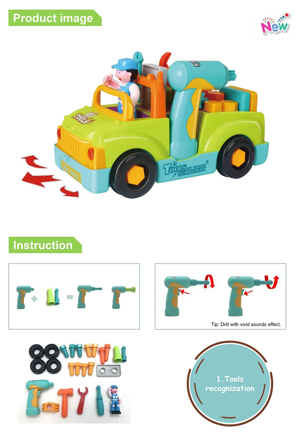 CAMIONUL PLIN CU SCULE AL MICULUI MECANIC CU LUMINI SI SUNETE [6]