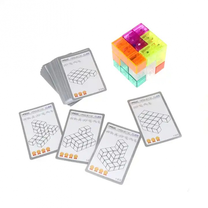Cub Magnetic Magic 3D Colorat - Joc Educativ și Interactiv | Stoys.ro [5]