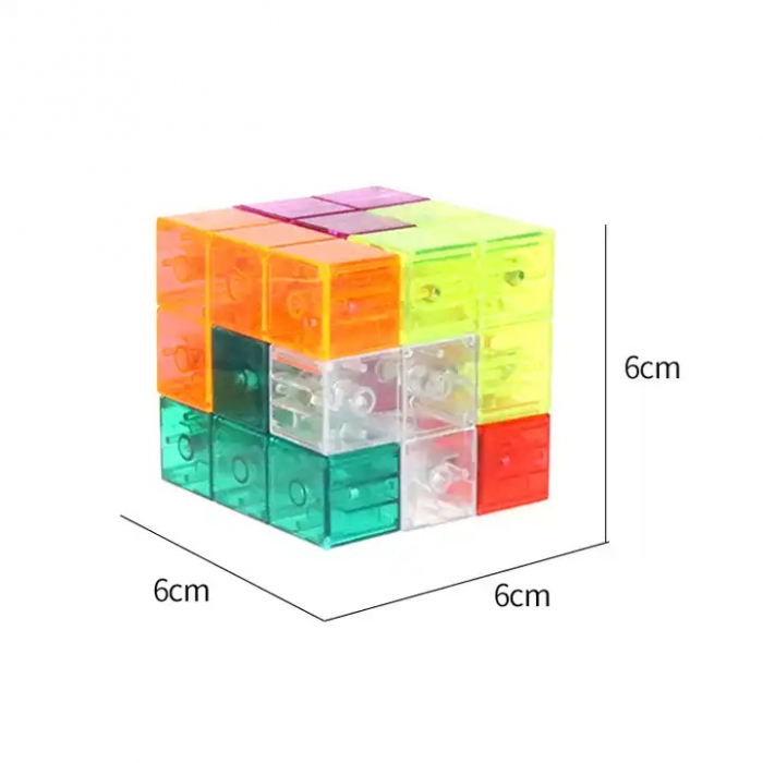 Cub Magnetic Magic 3D Colorat - Joc Educativ și Interactiv | Stoys.ro [2]
