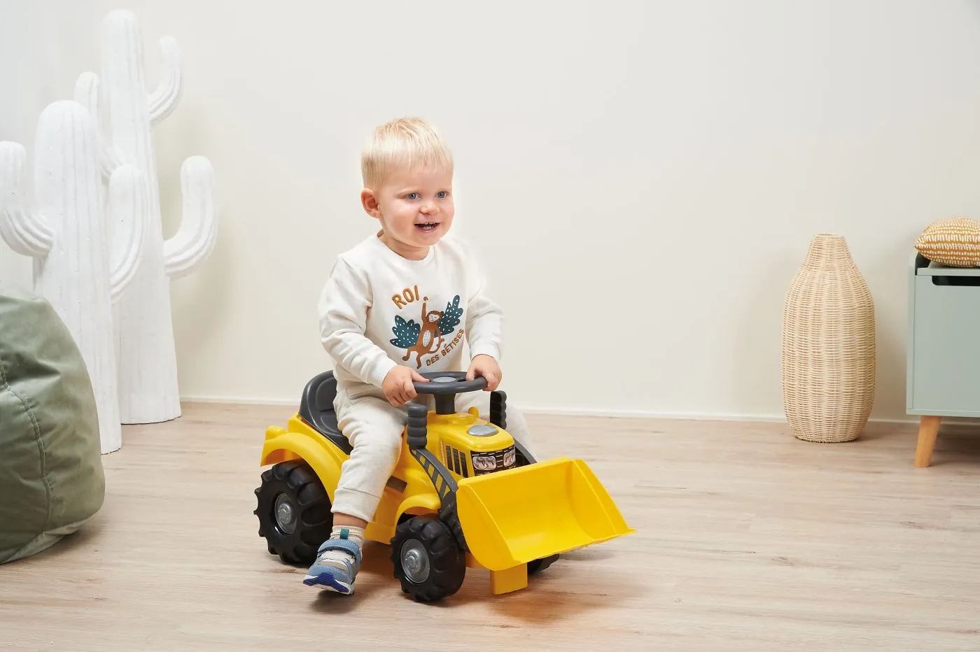 excavator copii Ecoiffier, jucării construcții 1–3 ani, excavator mare copii, jucării exterior copii mici, vehicule construcții copii [3]